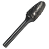 Drill America 3/4"x1-1/2" Tree Radius End Carbide Burr 1/4 Shank DULSF15